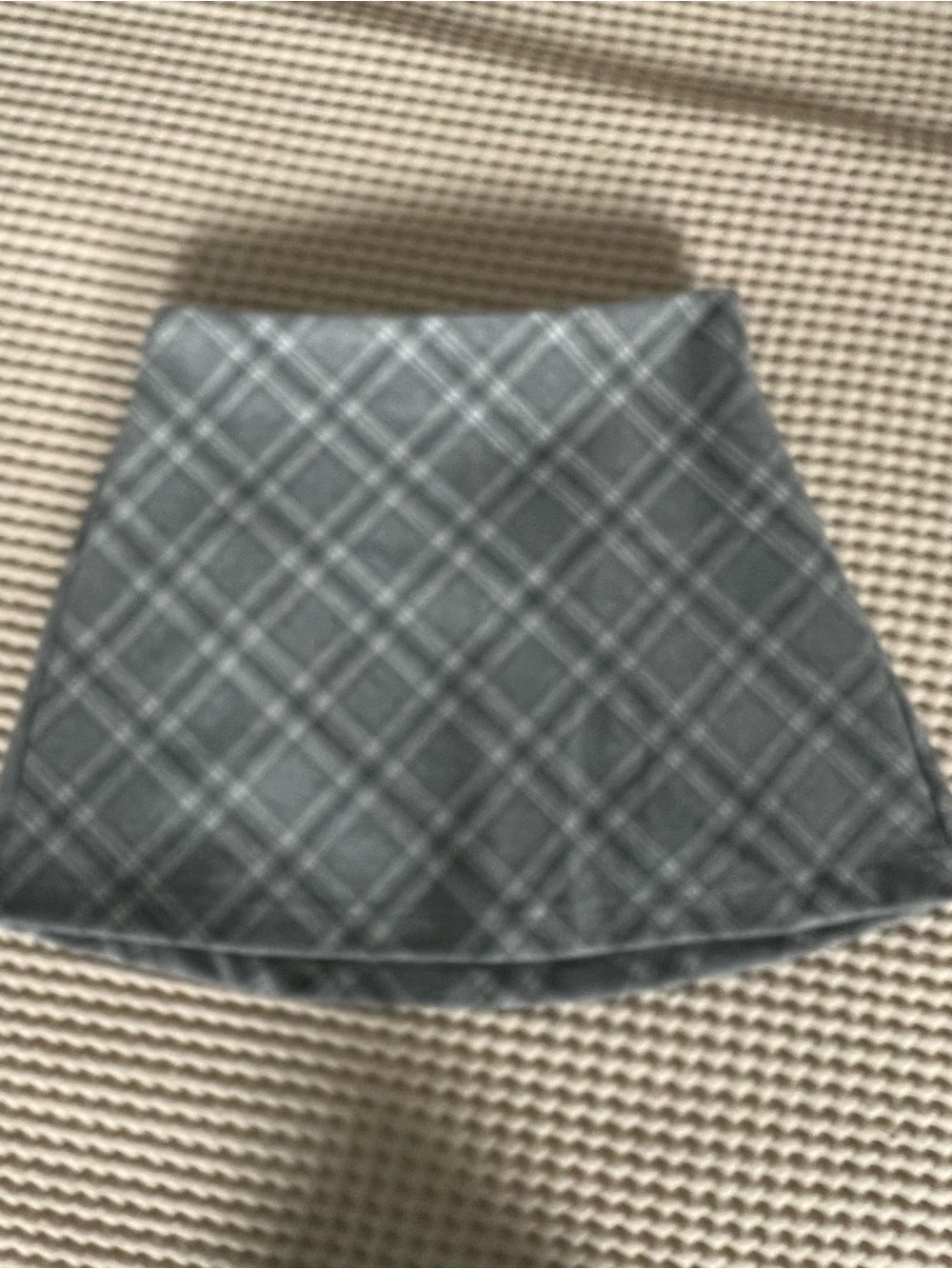 Plaid Gray Mini Skirt — Women's A-Line Style